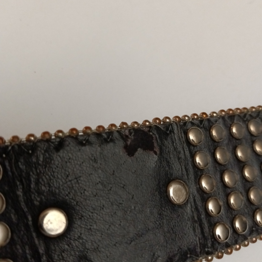 Black Rhinestone Peace Sign Wristband - Picture 8 of 14